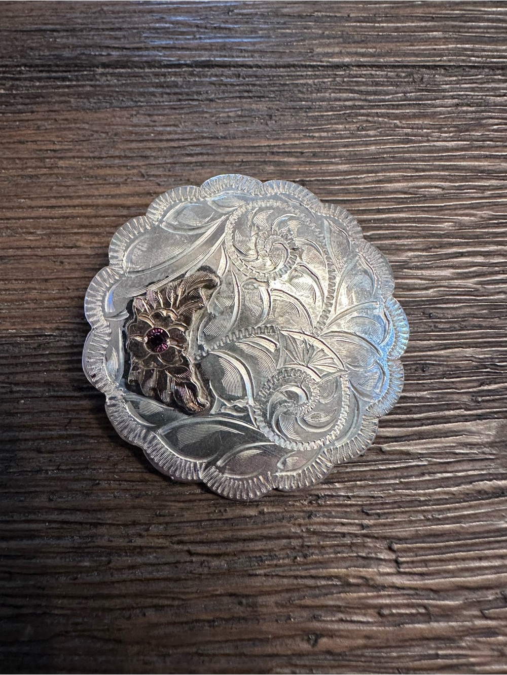 Western Silver Necklace Pendant